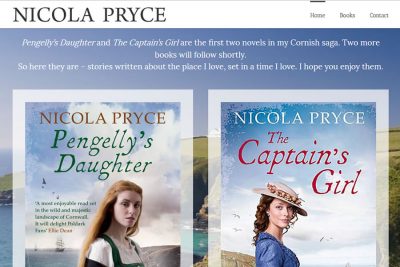 Nicola Pryce - Book author website designers in Somerset