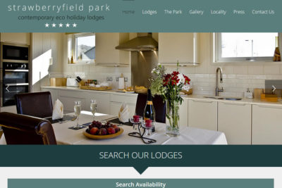 5 Star Platinum Holiday Lodge Website Design in Somerset