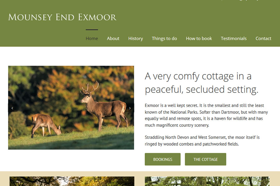 Cottage Website Designers in Exmoor