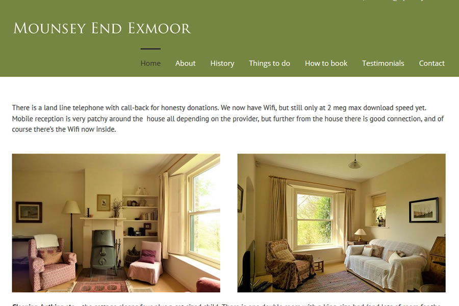 Cottage Website Designers in Exmoor
