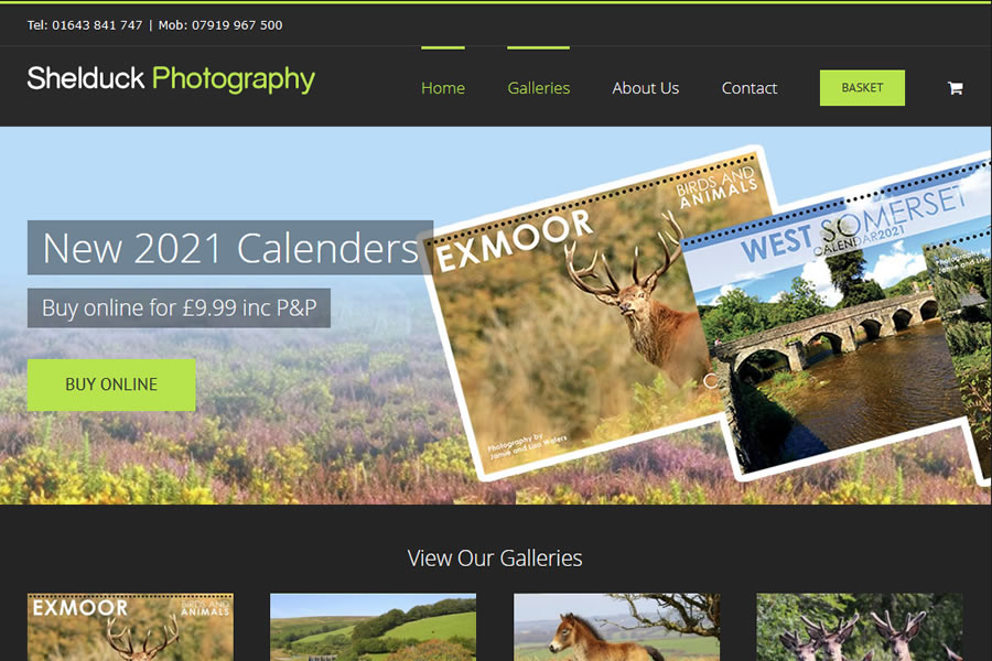 Photographer eCommerce Website Designers in Minehead
