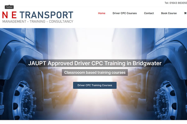 NE Transport training Website Designer in Taunton